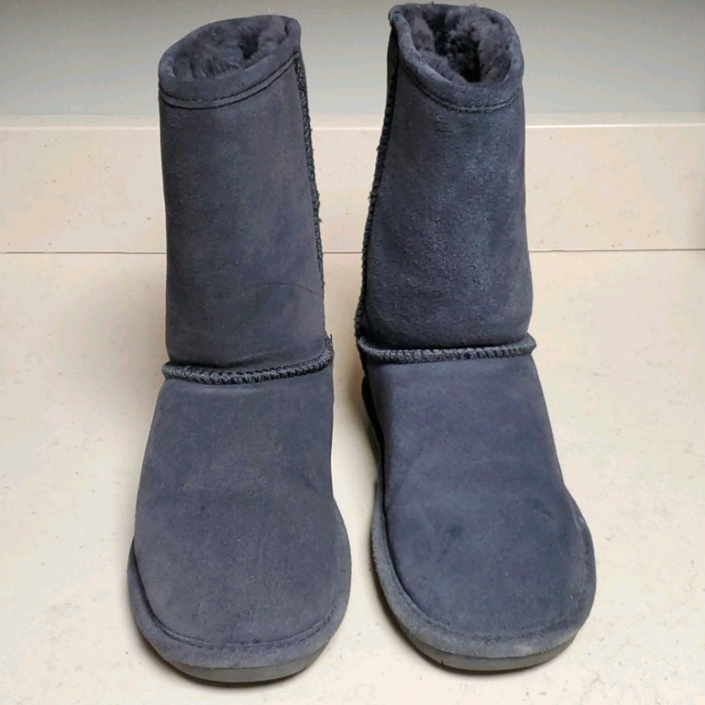 Charcoal Grey  Emma Short BearPaw Boots